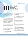 Download cover image for file 10 great reasons to choose Equitable for large case clients