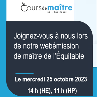 Joignez-vous à nous lors de notre webémission Cours de maître de l’Équitable mettant en vedette Daryl Diamond de Fonds Dynamique 