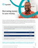 Download cover image for file Borrowing money to save money