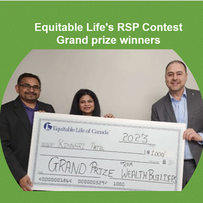 Equitable Life's RSP Contest: Grand prize winners celebrate a future filled with possibilities!