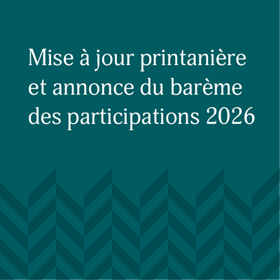 Annonce du barème des participations 2026 et nouveau rapport du fonds avec participation Rendement et perspectives
