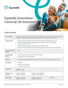 Download cover image for file Equitable Generations Universal Life Product Summary