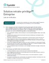 Télécharger la page couverture du document Liste de vérification de la Solution retraite‑privilège Entreprise (emprunt de la société).
