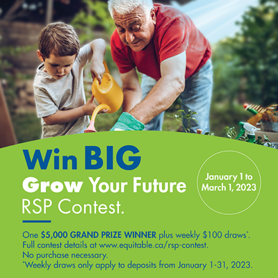 Clients can win up to $5,000 in the RSP Grow Your Future Contest!